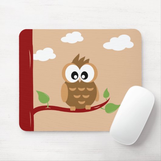 Lang open met heldere ogen muismat (Met muis)