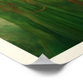 Lang Rood Haar Groen Keltische Knoop Hoofdband Vro Poster (Hoek)