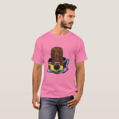 Lang roodharige Doxie T-shirt (Voorkant volledig)