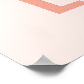 Lang | Roos roze moderne, minimalistische Word Art Poster (Hoek)