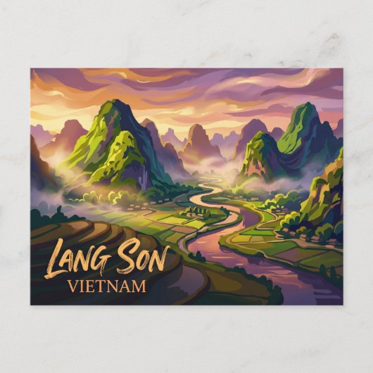Lang Son Vietnam Briefkaart (Voorkant)
