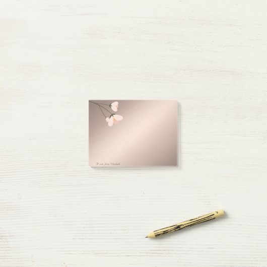 Lang stijlvolle, elegante ventilator post-it® notes (Op bureau)