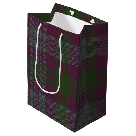 Lang Tartan Medium Cadeauzakje (Voorkant Gekanteld)