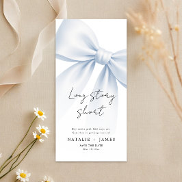 Lang verhaal kort | Elegante lintboekenlegger brui Save The Date