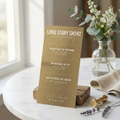 Lang verhaal kort Modern Script Tijdlijn Bruiloft Save The Date