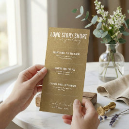 Lang verhaal kort Modern Script Tijdlijn Bruiloft Save The Date