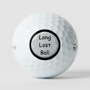 Lang verloren bal aangepaste tekst golfbal
