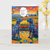 Lang verloren broer kaart (Gele Bloem)