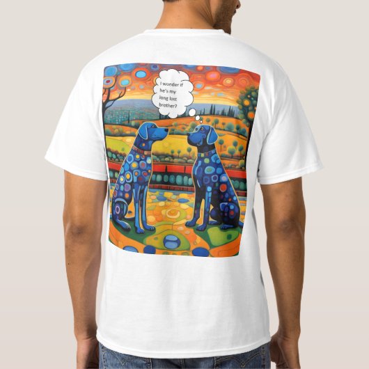 Lang verloren broer t-shirt (Achterkant)