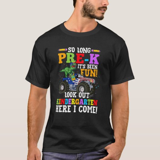 Lang voor de kleuterschool hier kom ik Afstuderen T-shirt (Voorkant)