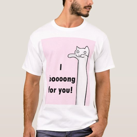 Lang voor je, Longcat. T-shirt (Voorkant)