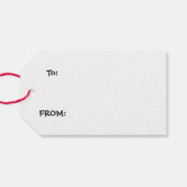 Lang voor Kerstmis-Dachshund Cadeaulabel (Achterkant Horizontaal)