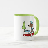 Lang voor Kerstmis-Dachshund Mok (Voorkant rechts)