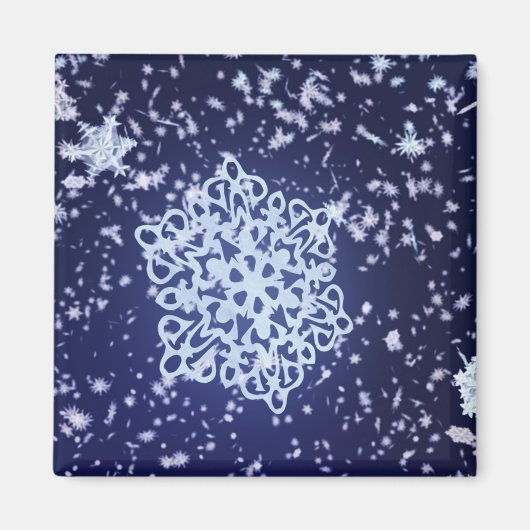 Lang winternachtsmagneet magneet (Voorkant)