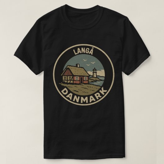Langå, Denemarken Danmark T-shirt (Design voorkant)