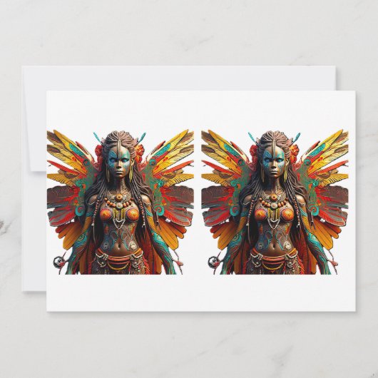 Langa Vuma Fairy Tanktop Feestdagenkaart (Voorkant)