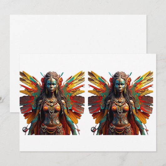 Langa Vuma Fairy Tanktop Feestdagenkaart (Voorkant / Achterkant)