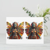 Langa Vuma Fairy Tanktop Feestdagenkaart (Staand voorkant)