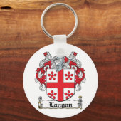 Langan Family Crest Sleutelhanger (Voorkant)