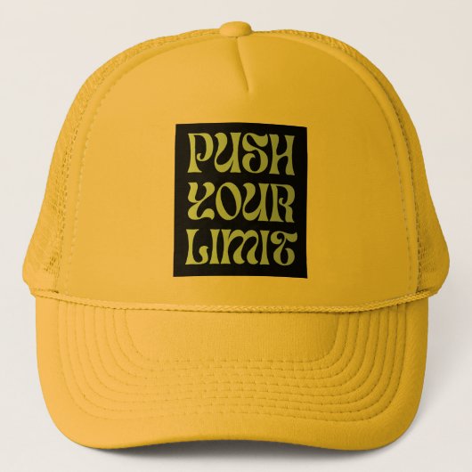 langarmshirt push je limiet trucker pet (Voorkant)