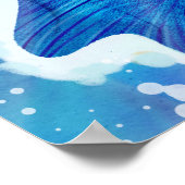 Langbladige engel die op het strand slapen is poster (Hoek)