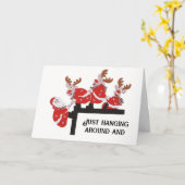 LANGBREKEND OM 'PRETTIG KERSTFEEST' TE ZEGGEN KAART (Gele Bloem)