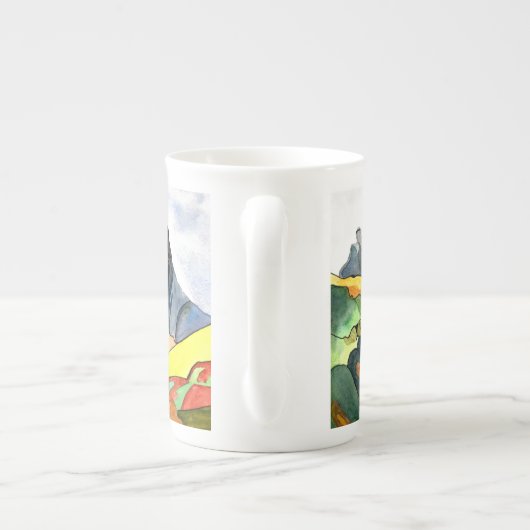 Langdale Pikes. Porselein Kop (Achterkant)