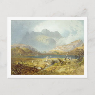 Langdale Pikes uit het "District van het Engelse m Briefkaart