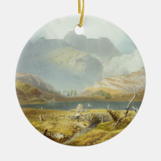Langdale Pikes uit het "District van het Engelse m Keramisch Ornament (Voorkant)