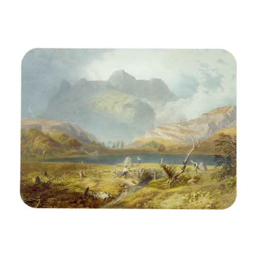 Langdale Pikes uit het "District van het Engelse m Magneet (Horizontaal)