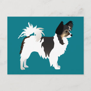 Langdurig Chihuahua of Papillon Basic Design Briefkaart