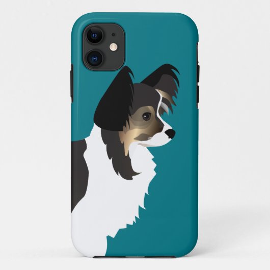 Langdurig Chihuahua of Papillon Basic Design Case-Mate iPhone Case (Achterkant)