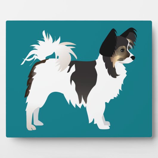 Langdurig Chihuahua of Papillon Basic Design Fotoplaat (Voorkant)