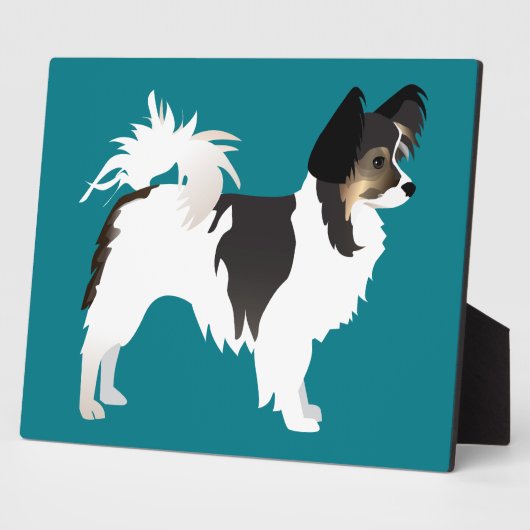 Langdurig Chihuahua of Papillon Basic Design Fotoplaat (Zijkant)