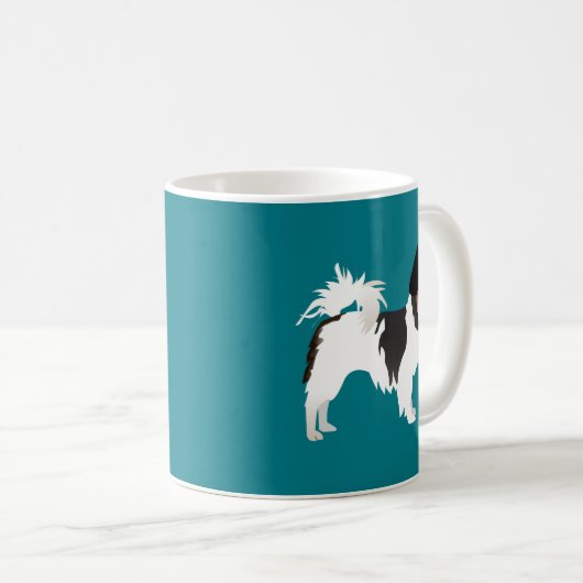 Langdurig Chihuahua of Papillon Basic Design Koffiemok (Voorkant rechts)