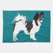 Langdurig Chihuahua of Papillon Basic Design Theedoek (Horizontaal)