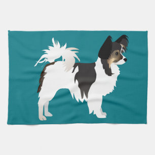 Langdurig Chihuahua of Papillon Basic Design Theedoek