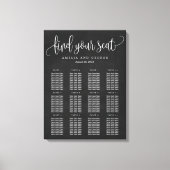 Langdurig kalligrafiesediagram Gewikkeld Canvas (Voorkant)