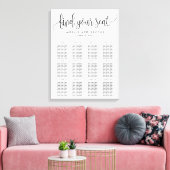 Langdurig kalligrafiesediagram Gewikkeld Canvas Afdruk (Insitu (Woonkamer))