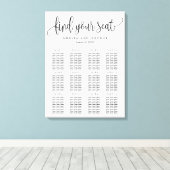 Langdurig kalligrafiesediagram Gewikkeld Canvas Afdruk (Insitu (Houten vloer))