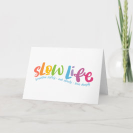 Langdurig leven bedankkaart