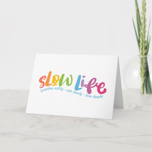 Langdurig leven bedankkaart (Voorkant)