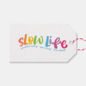 Langdurig leven cadeaulabel (Voorkant (Horizontaal))