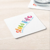 Langdurig leven kartonnen onderzetters (Schuin)