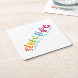 Langdurig leven kartonnen onderzetters