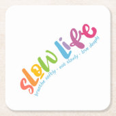 Langdurig leven kartonnen onderzetters (Voorkant)