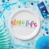 Langdurig leven papieren bordje (Feest)