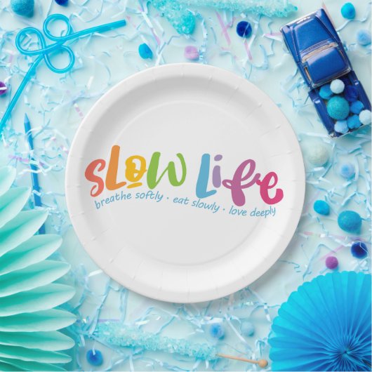 Langdurig leven papieren bordje (Feest)