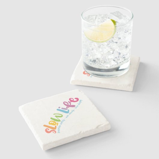 Langdurig leven stenen onderzetter (Zijkant)