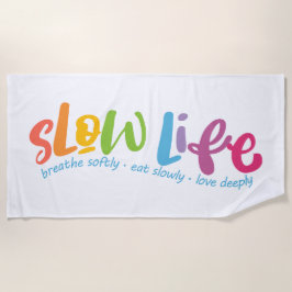 Langdurig leven strandlaken